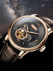 Lobinni Automatic Hollow Out Movement Watch 42mm.