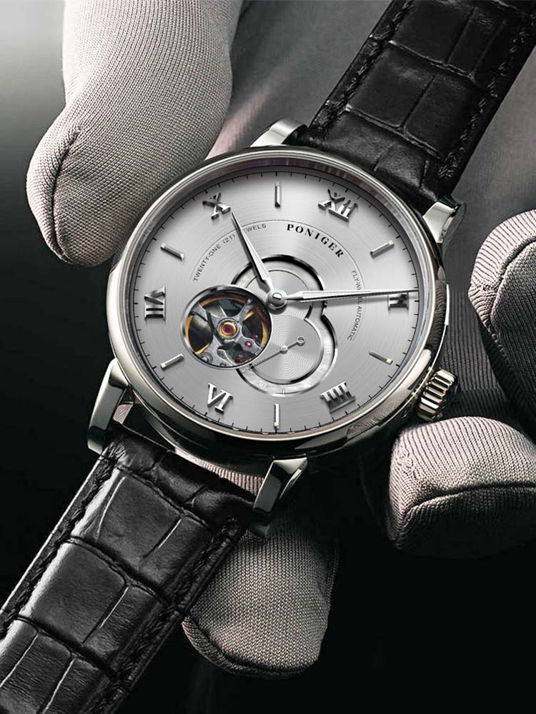 Poniger Wrist Mechanical Automatic Watch 41.5mm.