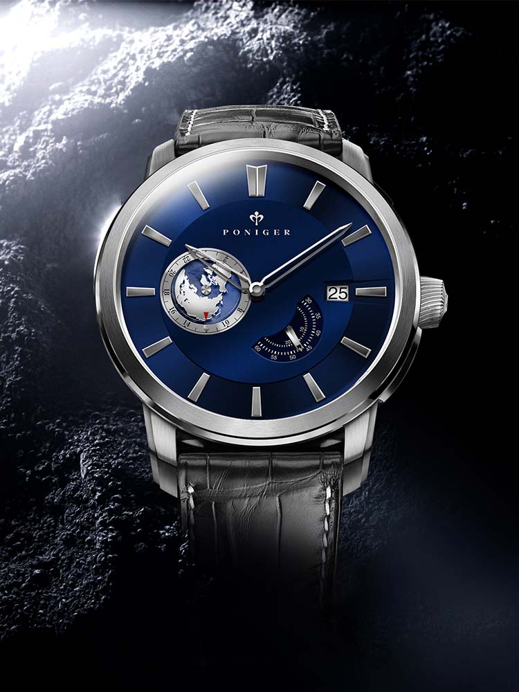 Poniger Automatic Watch For Men Luxury Classic Design 43mm.