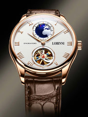 Lobinni Men Design Leather Automatic Watches 40.5mm.