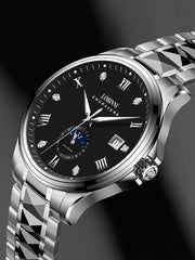 Lobinni Luminous Hand Sport Stainless Steel Automatic Watches 43.5mm.