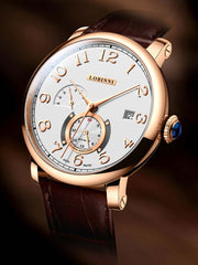Lobinni Men Automatic Watches With Leather Strap 42mm.