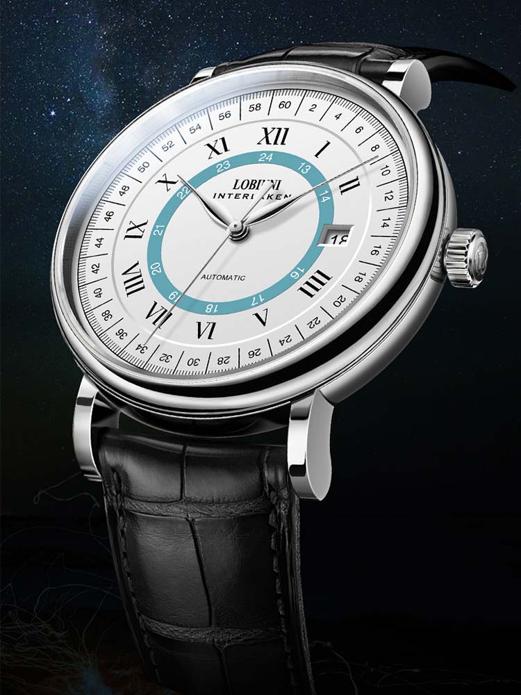 Lobinni Thin Automatic Mechanical Watches 41mm.