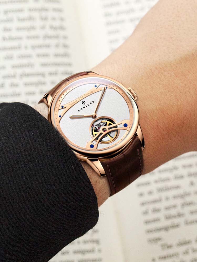 Poniger Men Wrist Mechanical Watch Automatic 42mm.