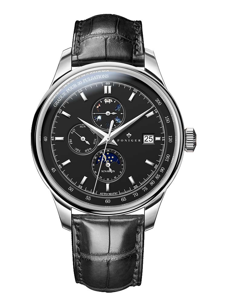 Poniger Automatic Luxury New Design Man Watch 40mm.