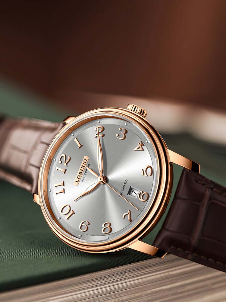 Lobinni Simple Dial Date Automatic Watch For Men 41mm.
