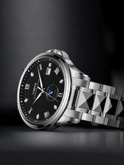 Lobinni Luminous Hand Sport Stainless Steel Automatic Watches 43.5mm.