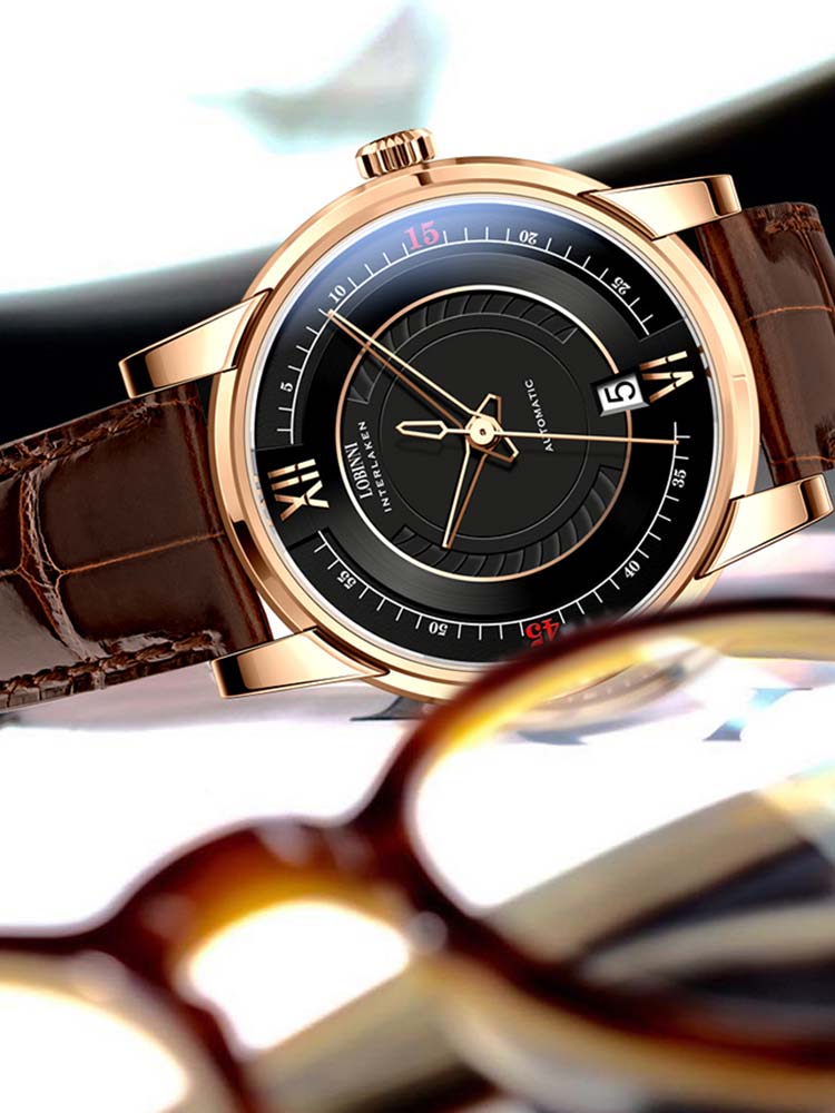 Lobinni Modern Self Winding Automatic Watches 41.5mm.
