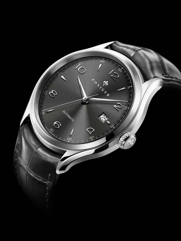 Poniger Minimalist Mechanical Luxury Design Wristwatches 40mm.