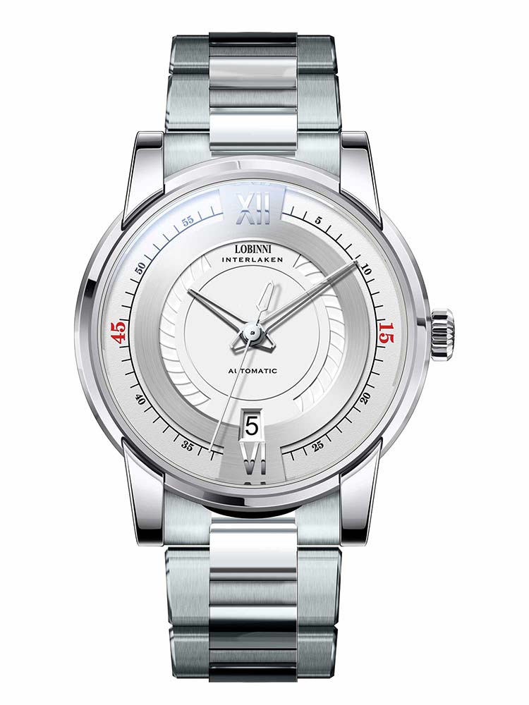 Lobinni Automatic Movement Man Mechanical Watch 41.5mm.