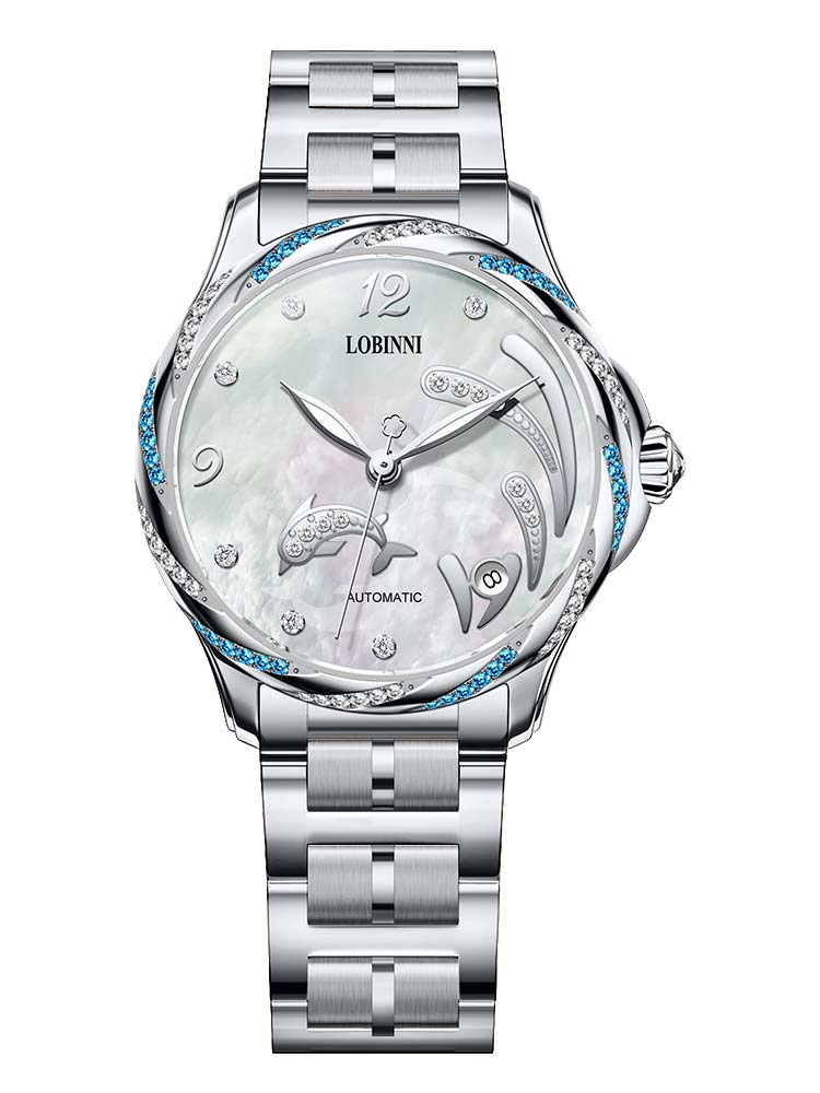 Lobinni Ladies Auto Movement Automatic Watches 33mm.