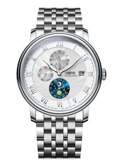 Lobinni Stainless Steel Strap 5ATM Men Automatic Watches 40mm.