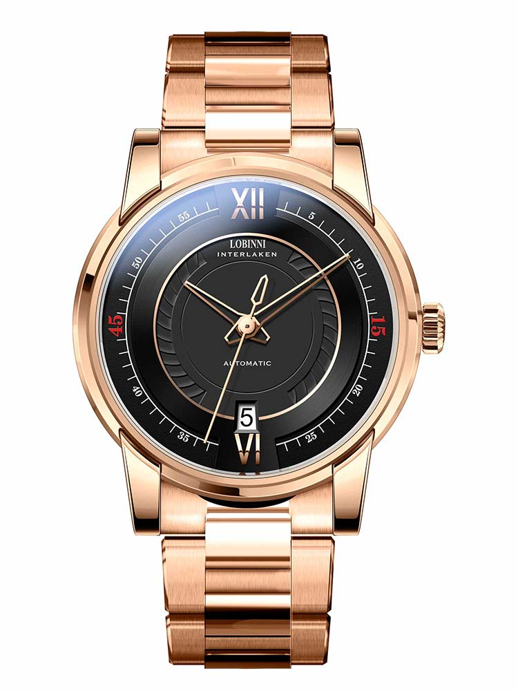 Lobinni Automatic Movement Man Mechanical Watch 41.5mm.