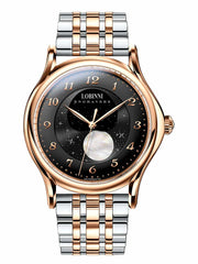 Lobinni Men's Automatic Mechanical Watch With Stainless Steel Band 42mm.