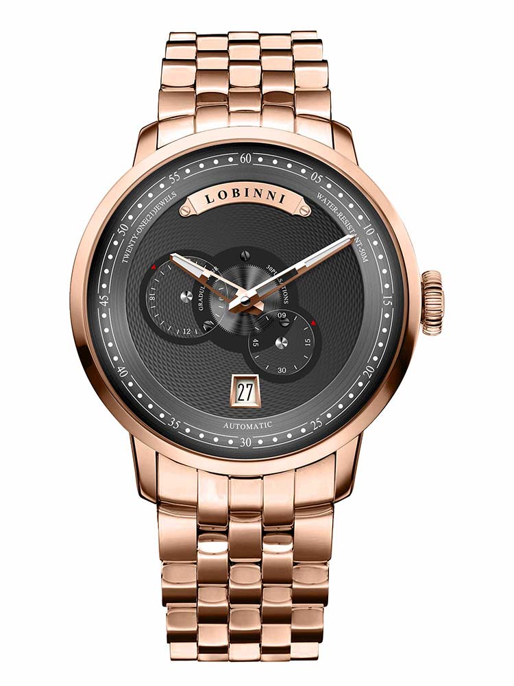 Lobinni Brand High Quality Men Wrist Watches 41mm.