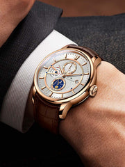 Poniger Multi Function Leather Watch Automatic 42mm.