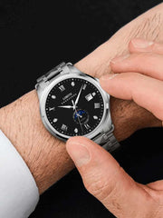 Lobinni Luminous Hand Sport Stainless Steel Automatic Watches 43.5mm.