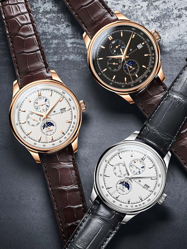 Poniger Automatic Luxury New Design Man Watch 40mm.