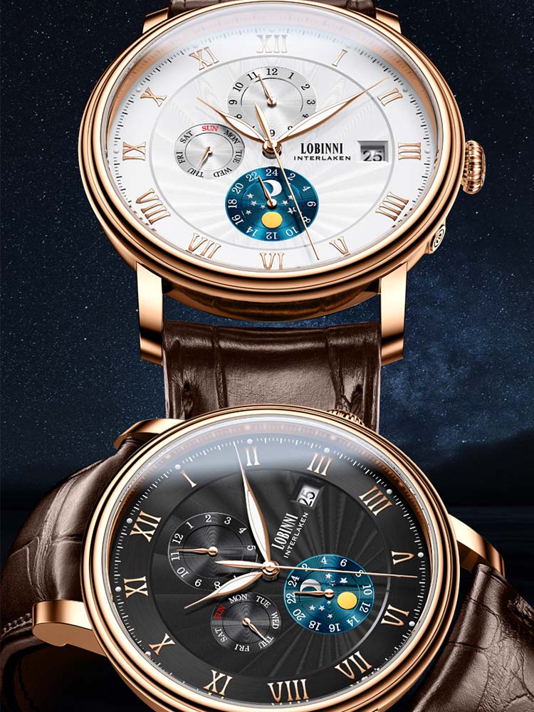 Lobinni Branded Automatic Movement Self Winding Watches 40mm.