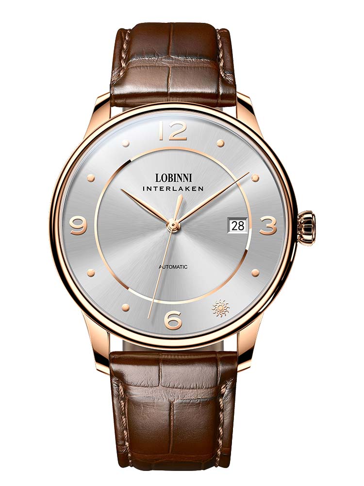 Lobinni Man Automatic Wristwatches Minimalist 40mm.