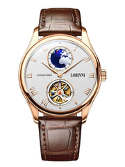 Lobinni Men Design Leather Automatic Watches 40.5mm.