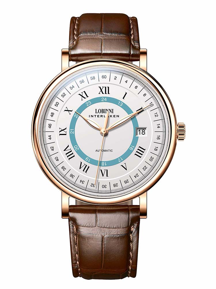 Lobinni Thin Automatic Mechanical Watches 41mm.
