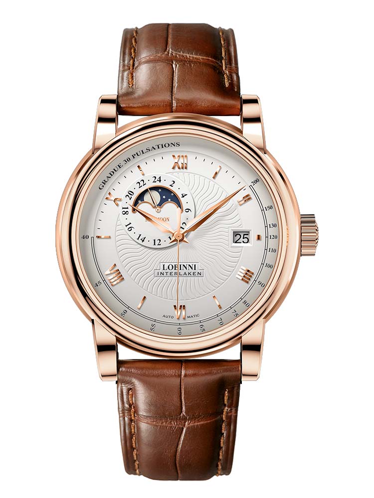 Lobinni Modern Design Men Mechanical Wrist Watch 42mm.