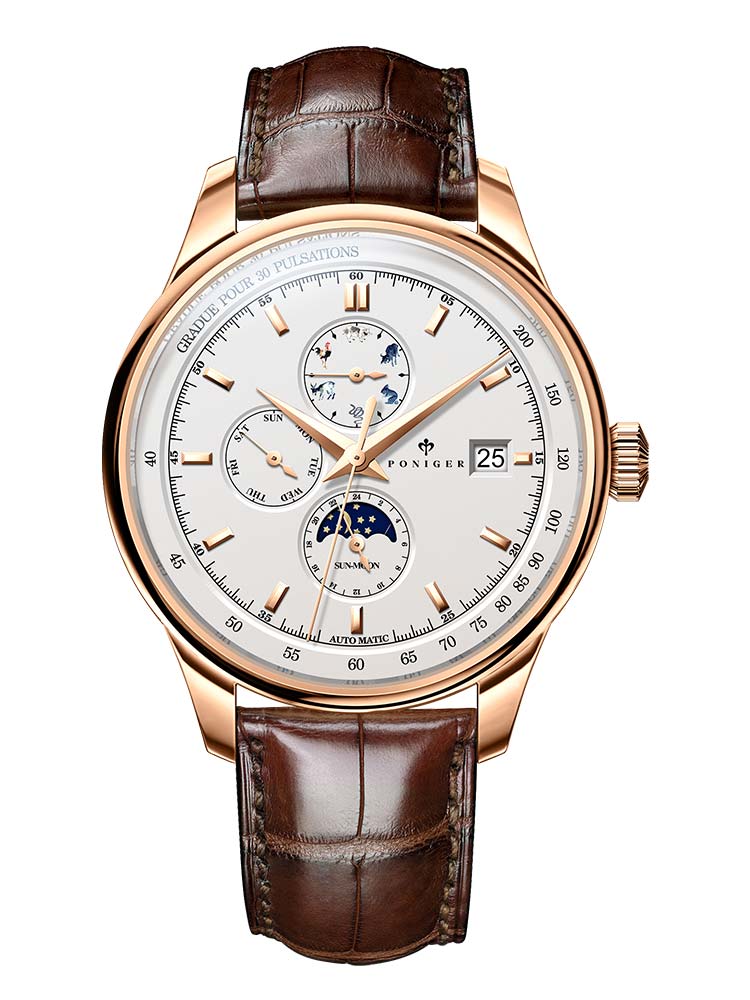 Poniger Automatic Luxury New Design Man Watch 40mm.
