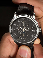 Borman Functional Men Leather Wristwatches 40mm.