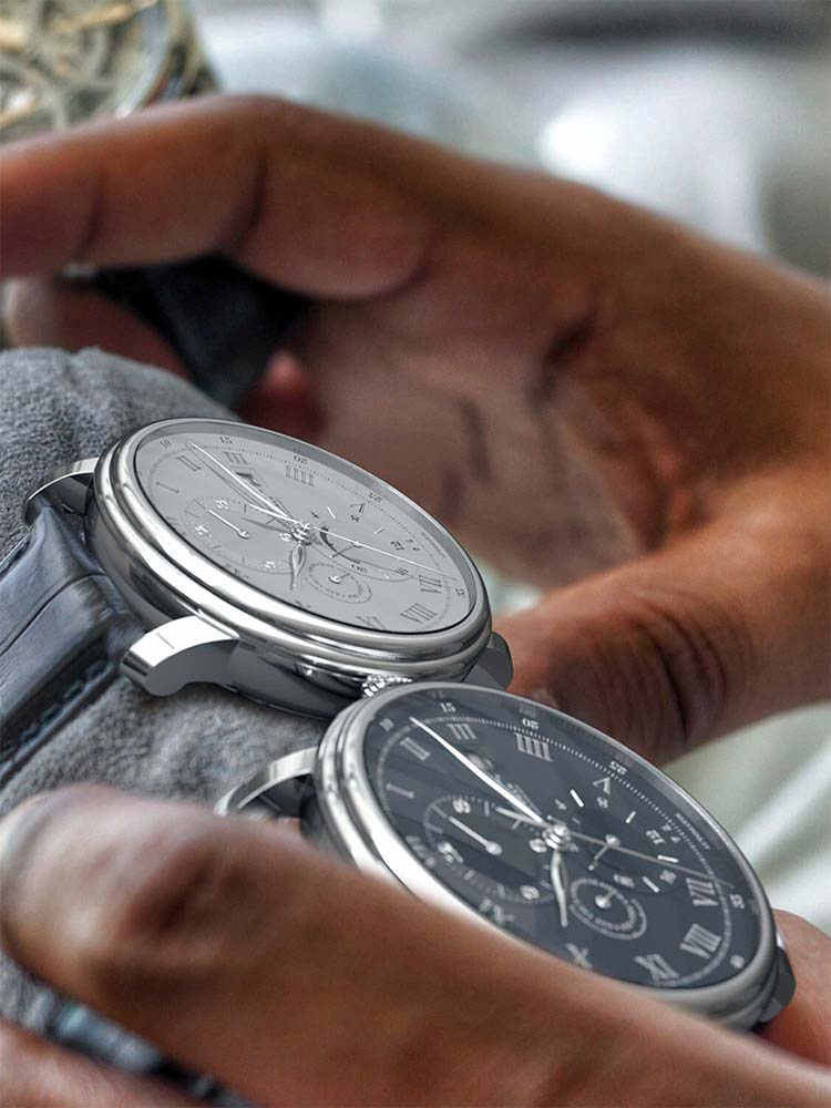 Borman Functional Men Leather Wristwatches 40mm.