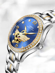 Lobinni Stainless Steel Ladies Fashion Wrist Watches 34mm.