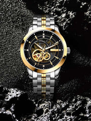 Lobinni Hollow Out Stainless Steel Automatic Wristwatch 42mm.