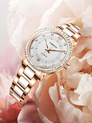 Lobinni Women Wrist Automatic Wristwatches For Ladies 34mm.