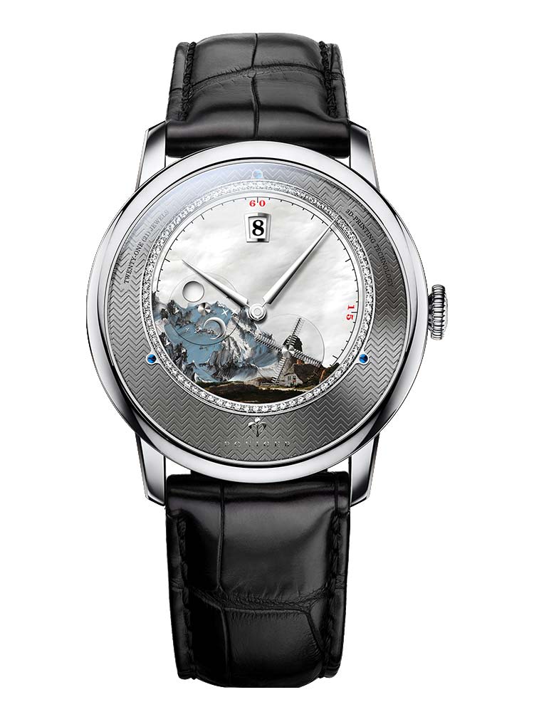 Poniger Men Blue Mechanical Automatic Watches 41mm.