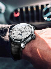 Lobinni Leather Strap Automatic Watch Branded 41.5mm.