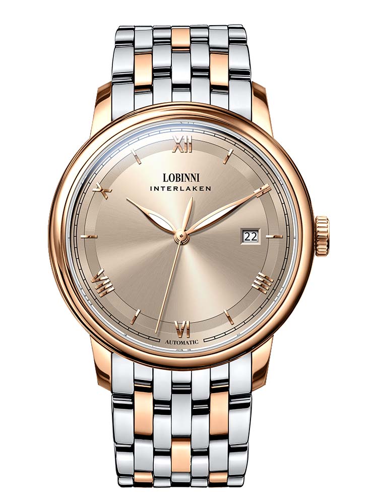Lobinni Classic Design Water-resistant Auomatic Watch 40mm.