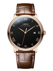 Lobinni Minimalist Date Men Mechanical Watches 40mm.
