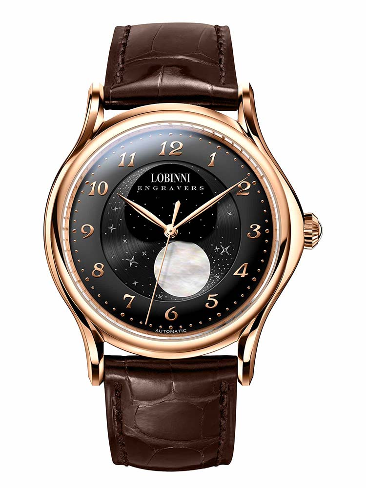 Lobinni Fashion Men Automatic Wristwatches 42mm.