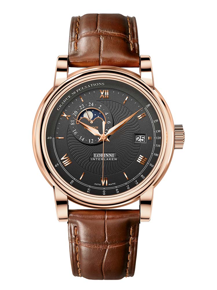 Lobinni Modern Design Men Mechanical Wrist Watch 42mm.
