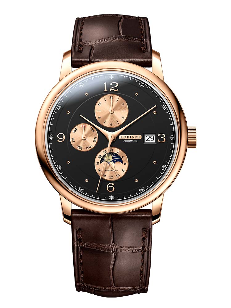 Lobinni Multi-function Self-winding Automatic Watches 40mm.