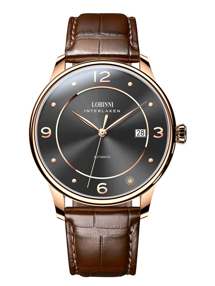 Lobinni Man Automatic Wristwatches Minimalist 40mm.