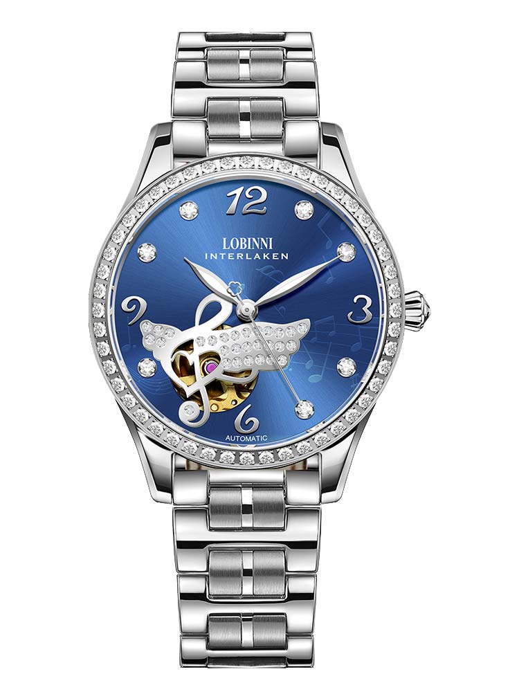 Lobinni Stainless Steel Ladies Fashion Wrist Watches 34mm.
