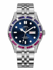 Lobinni High Quality Fashion Stainless Steel Band Luminous Watch 42.5mm.