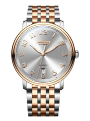 Lobinni Leather Belt Automatic Wristwatches For Mens 41mm.