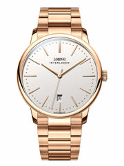 Lobinni Classic Stainless Steel Automatic Wristwatch 39.8mm.