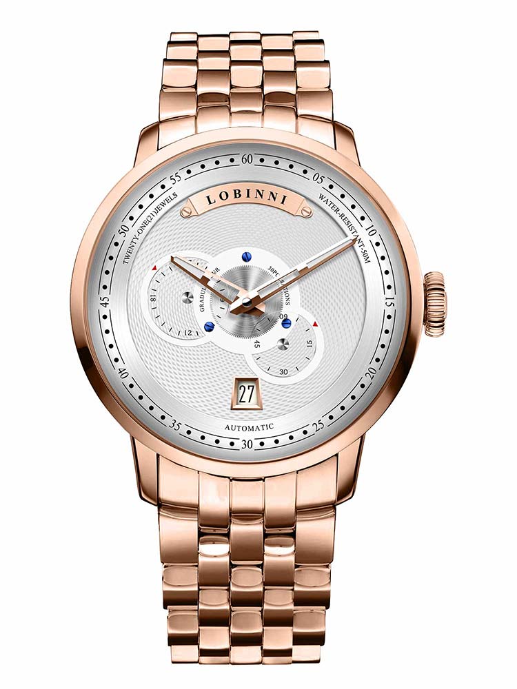 Lobinni Brand High Quality Men Wrist Watches 41mm.