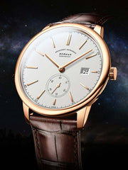 Borman Casual Wear Men Leather Strap Minimalist Automatic Watch 40mm.