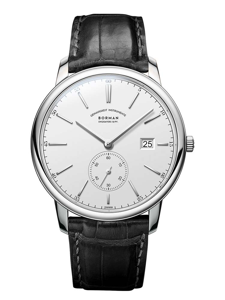 Borman Casual Wear Men Leather Strap Minimalist Automatic Watch 40mm.