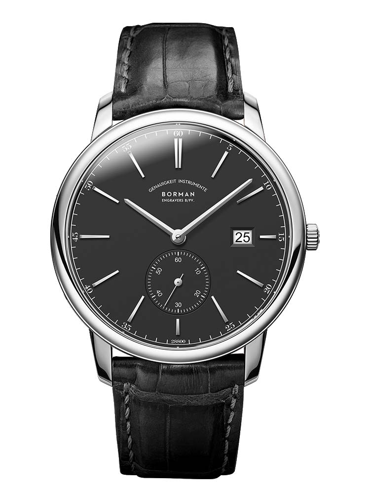 Borman Casual Wear Men Leather Strap Minimalist Automatic Watch 40mm.