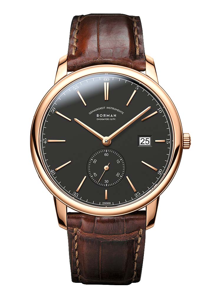 Borman Casual Wear Men Leather Strap Minimalist Automatic Watch 40mm.